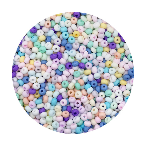 Glass Frosted Beads