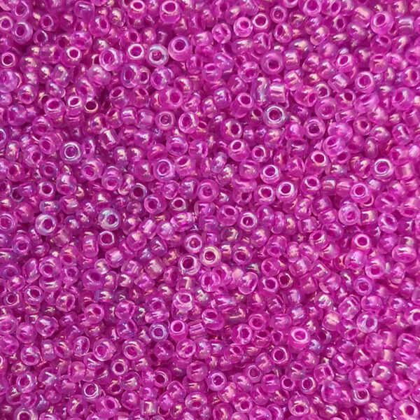 Symphony transparent 2mm glass beads rose red