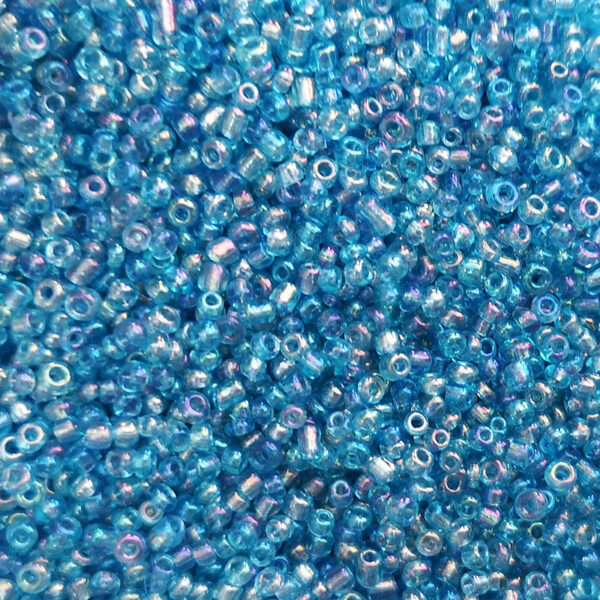 Symphony transparent 2mm glass beads sky blue