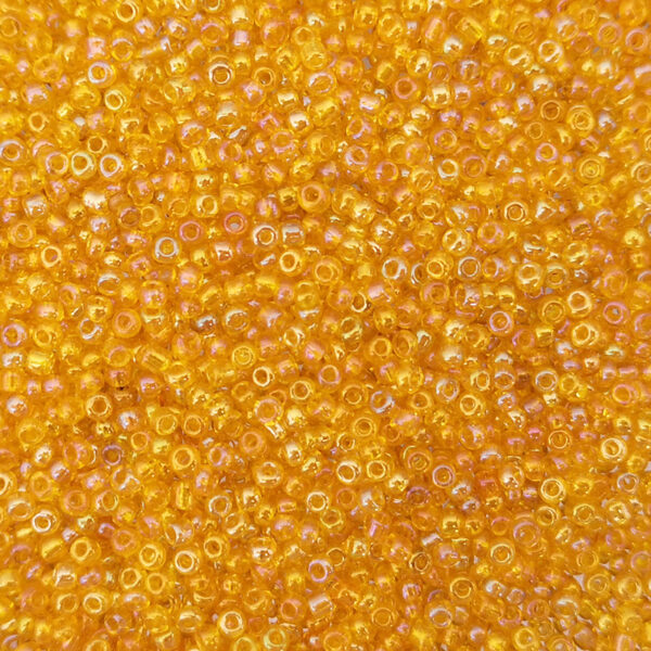 Symphony transparent 2mm glass beads yellow