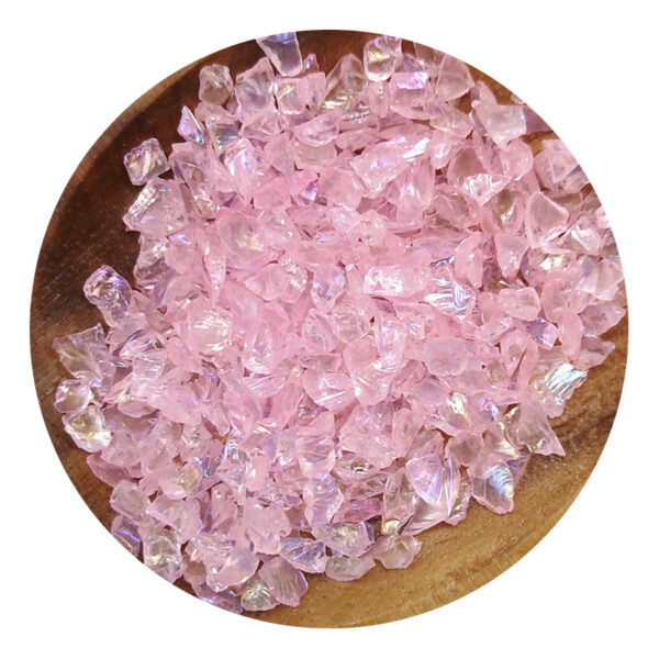 colored shards pink