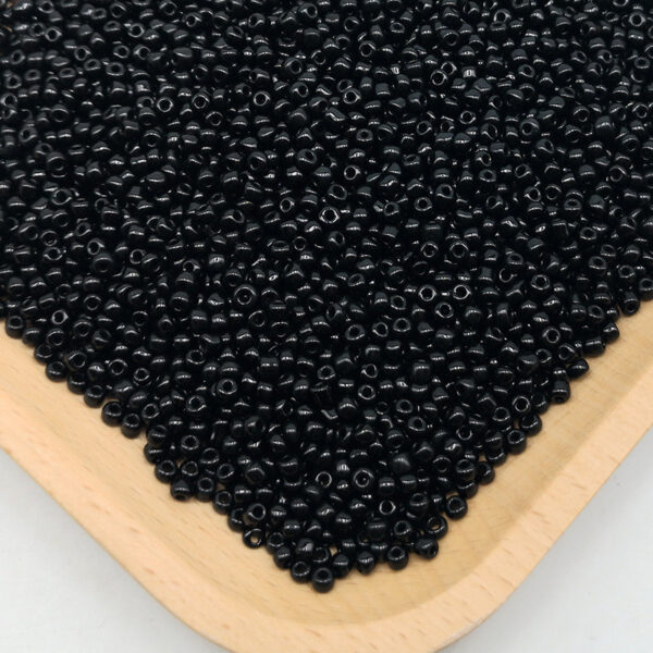 millet beads black