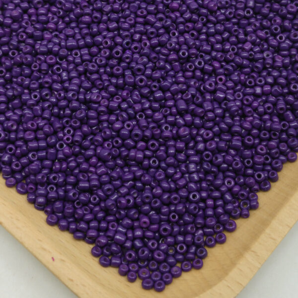 millet beads dark purple