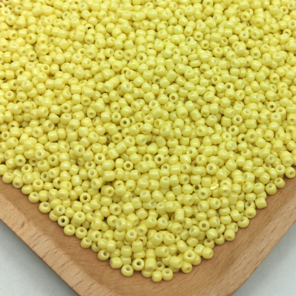 millet beads light yellow