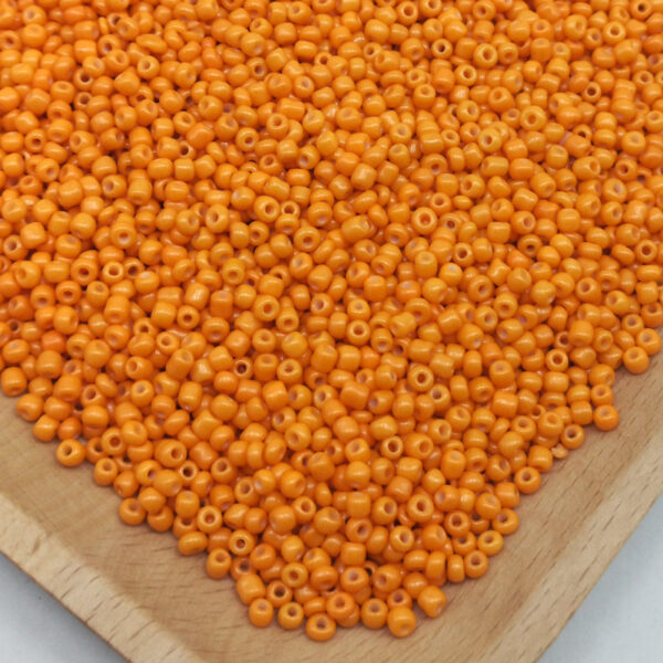 millet beads orange