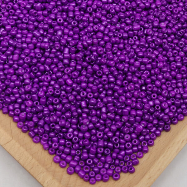 millet beads pearl purple