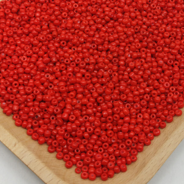 millet beads red