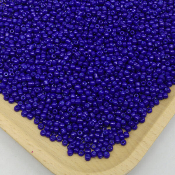 millet beads royal blue