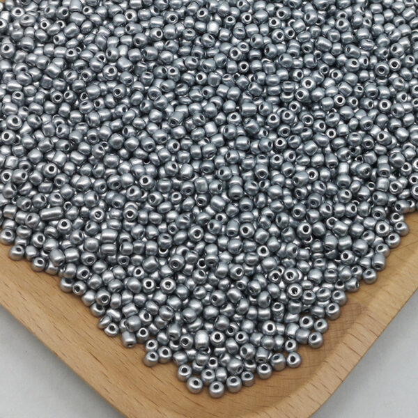 millet beads silver