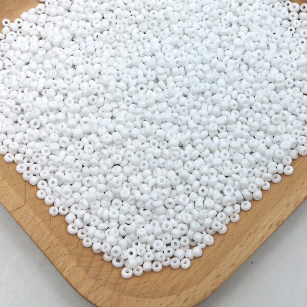 millet beads white