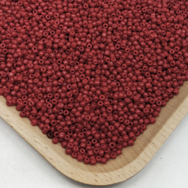 millet beads wine red