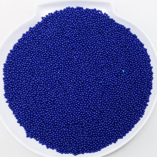 solid color glass beads royal blue