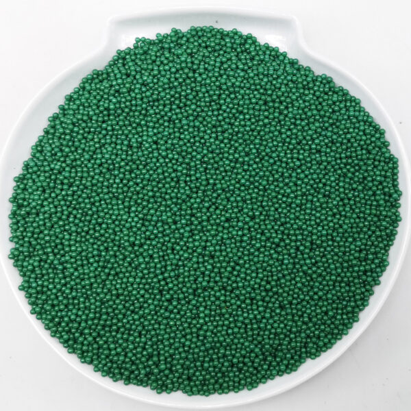 solid color glass beads dark green