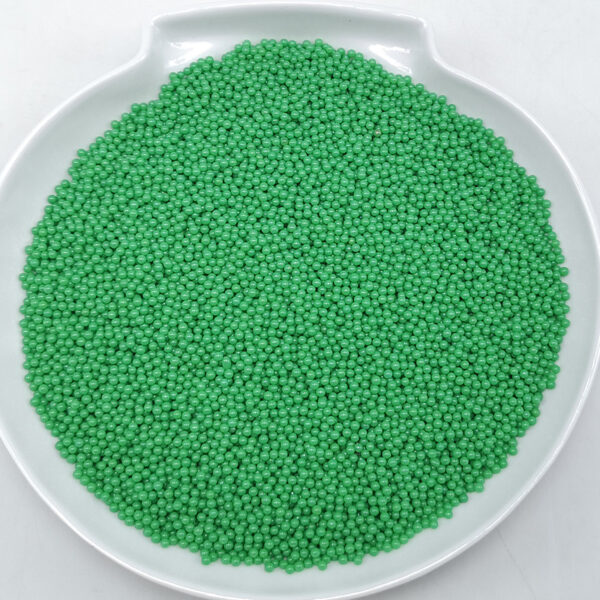 solid color glass beads green