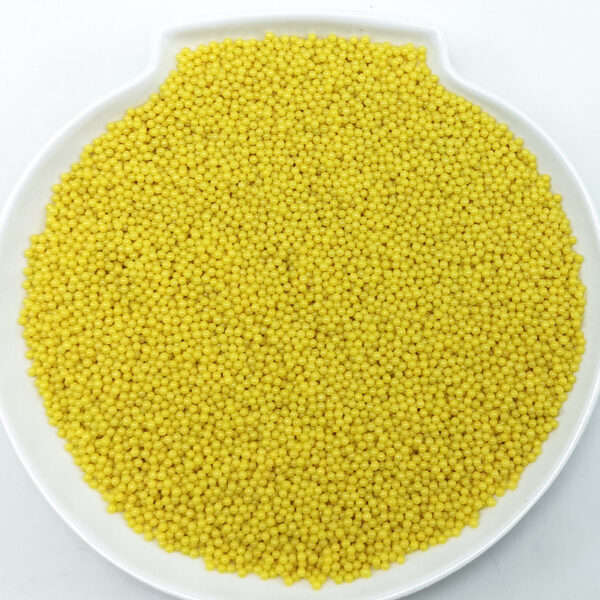 solid color glass beads yellow