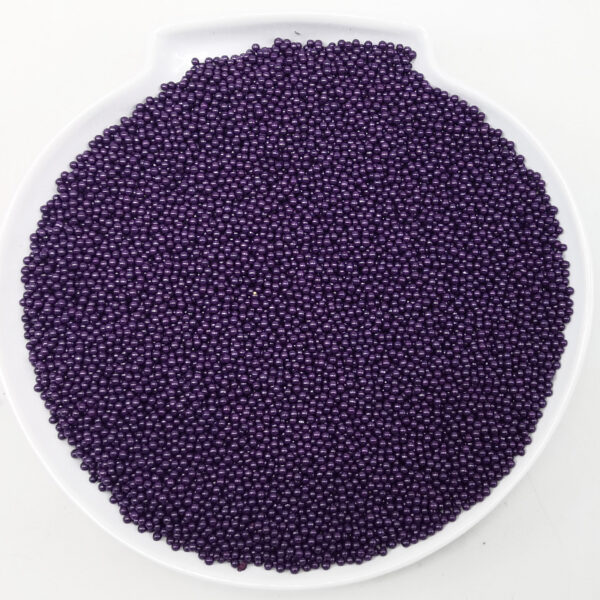 solid color glass beads dark purple